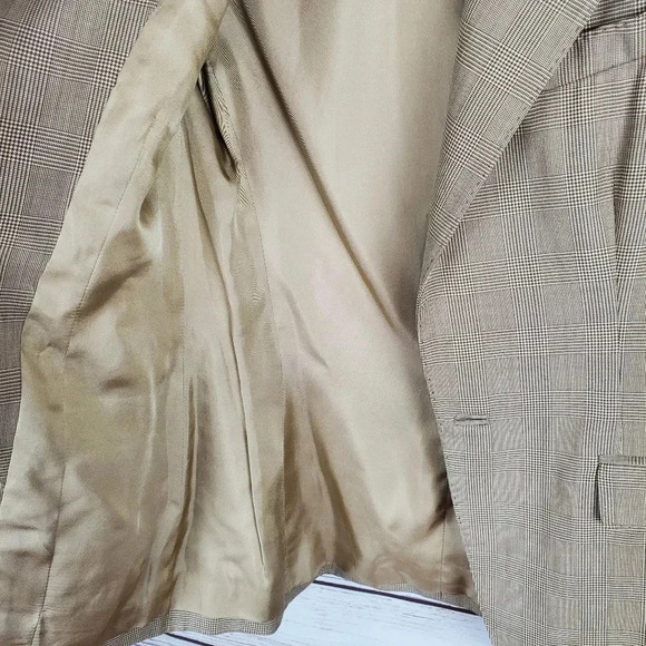 Ralph Lauren Black Label Womens Sz 4 Houndstooth One-Button Blazer Jacket #164 - Picture 9 of 12